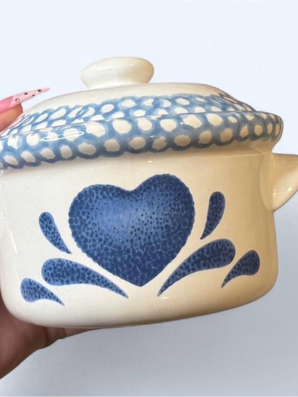 Vintage style ceramic heart dish